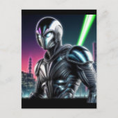 Alien Raven 21 Postkarte (Vorderseite)