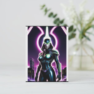 Alien Raven 22 Postkarte