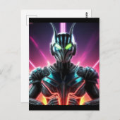 Alien Raven 23 Postkarte (Vorne/Hinten)