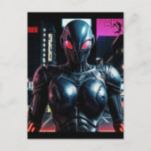 Alien Raven 25 Postkarte (Vorderseite)