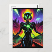 Alien Raven 26 Postkarte (Vorne/Hinten)