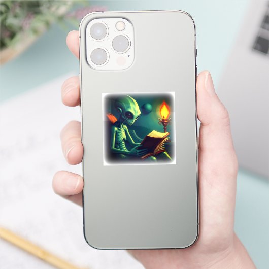 ALIEN READING AUFKLEBER (Telefon)