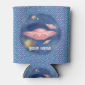 Alien Red Spaceship Can Cooler Dosenkühler (Vorderseite)