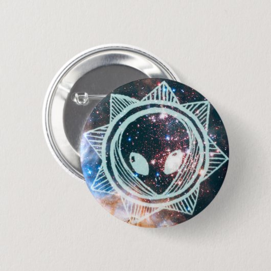 Alien-Reise Button (Vorne & Hinten)