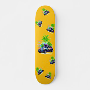 Alien Reiten auf einem Mini-Skateboard Skateboard