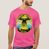 Alien Retro Ufo Ufo T-Shirt (Vorderseite)