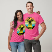 Alien Retro Ufo Ufo T-Shirt (Unisex)