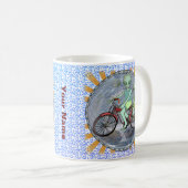 Alien Riding Bike Tasse (VorderseiteRechts)