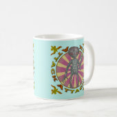 Alien-Roboter-Angriff-Tasse Kaffeetasse (VorderseiteRechts)