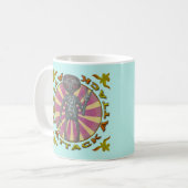 Alien-Roboter-Angriff-Tasse Kaffeetasse (Vorderseite Links)