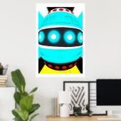 Alien Roboter Poster (Heimbüro)
