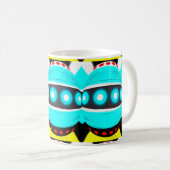 Alien Roboter Spaß Kaffeetasse (VorderseiteRechts)