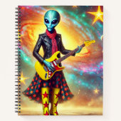 Alien Rock Star Notizblock (Vorderseite)