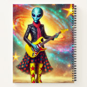 Alien Rock Star Notizblock (Rückseite)