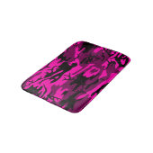 Alien-rosa Camouflage Badematte (Schrägansicht)