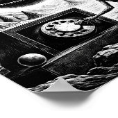 Alien Ruft Durch Kosmische Nacht Poster (Ecke)