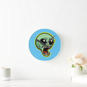 Alien Runde Wanduhr (Zuhause)
