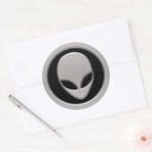 Alien Runder Aufkleber (Umschlag)