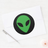 Alien Runder Aufkleber (Umschlag)