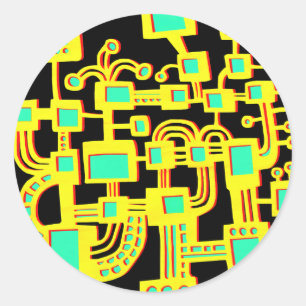 Alien Runder Aufkleber