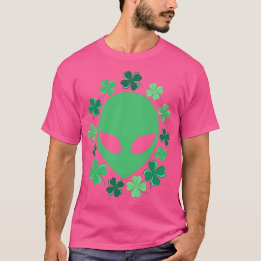 Alien Saint Patrick's Day T-Shirt (Vorderseite)