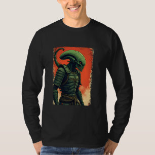 Alien Samurai T-Shirt Japanisch Sci-Fi Design Appa