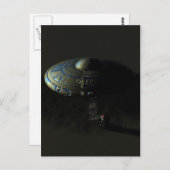 Alien Sand Postcard Postkarte (Vorne/Hinten)