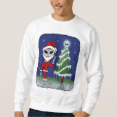 Alien Sankt Sweatshirt (Vorderseite)