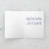 Alien Santa Christmas Cards Feiertagskarte (Innenseite)