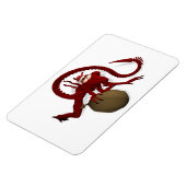 Alien Santa Claus Magnet (Linke Seite)