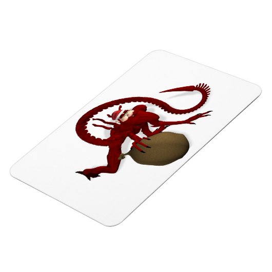 Alien Santa Claus Magnet (Linke Seite)