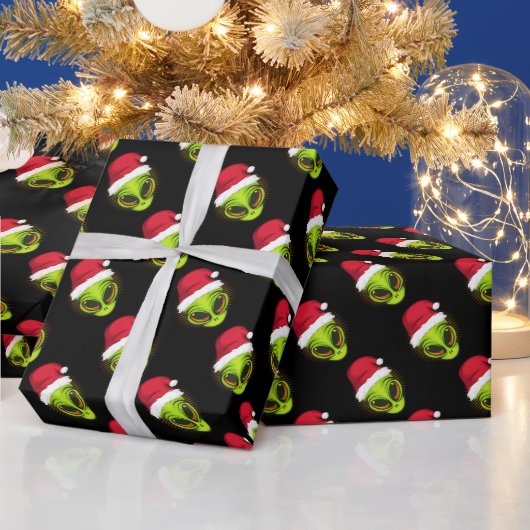 Alien Santa Geschenkpapier (Feiertage)