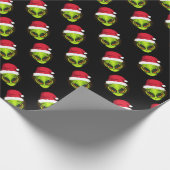Alien Santa Geschenkpapier (Ecke)