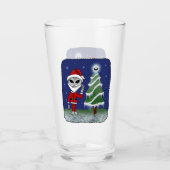 Alien Santa Glas (Vorderseite)