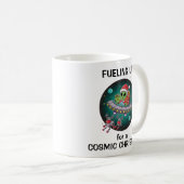 Alien Santa in UFO Kaffeetasse (VorderseiteRechts)