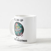 Alien Santa in UFO Kaffeetasse (Vorderseite Links)