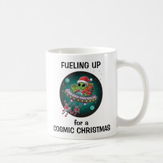 Alien Santa in UFO Kaffeetasse (Rechts)