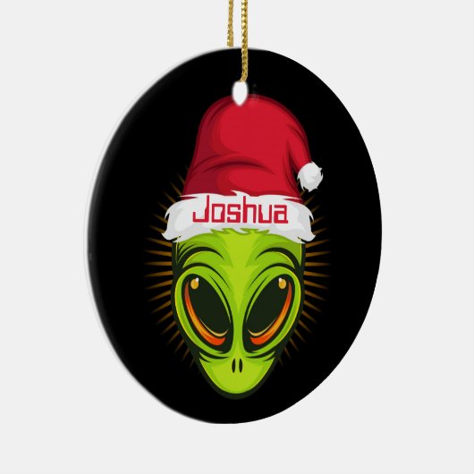 Alien Santa Keramik Ornament (Rechts)