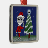 Alien Santa Ornament Aus Metall (Rechts)