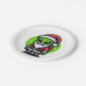 Alien Santa Pappteller (Schrägansicht)