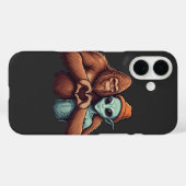 Alien Sasquatch Liebe Handzeichen Case-Mate iPhone Hülle (Rückseite (Horizontal))