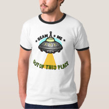 Alien-Schiff-Beam-Männer-Basic-Ringer-T-Shirt