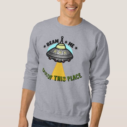 Alien-Schiff-Beam-Männer-Basic-Sweatshirt Sweatshirt (Vorderseite)