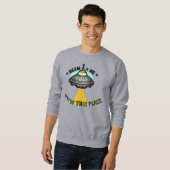 Alien-Schiff-Beam-Männer-Basic-Sweatshirt Sweatshirt (Vorne ganz)