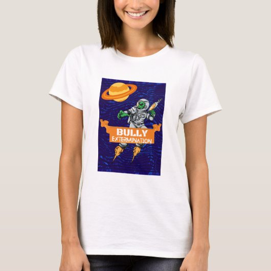 Alien schikaniert T-Shirt (Vorderseite)