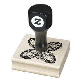 Alien Schmetterling (farbiges Muster) v1 Gummistempel