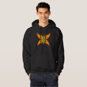 Alien-Schmetterling Herren Hoodie (Vorne ganz)