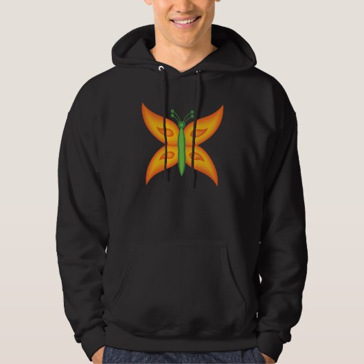 Alien-Schmetterling Herren Hoodie (Vorderseite)