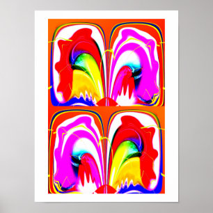 Alien-Schmetterling-Kunst Poster