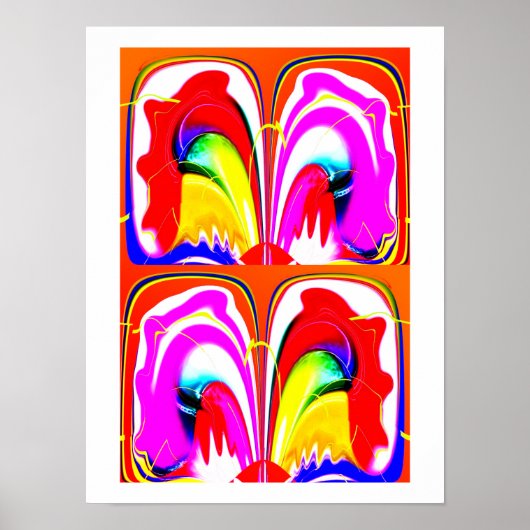Alien-Schmetterling-Kunst Poster (Vorne)